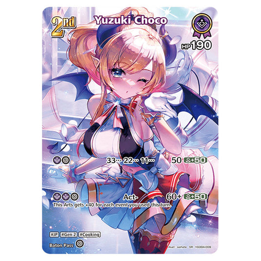 Yuzuki Choco is a holomem Card From the Hololive Official Card Game Set Quintet Spectrum hSD04-009