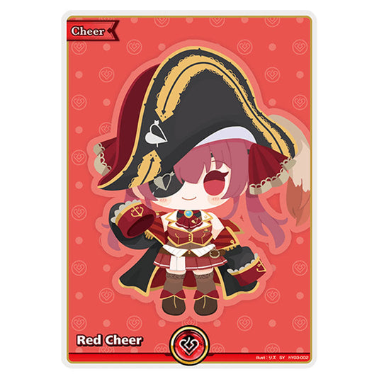 Red Cheer is a Cheer Card From the Hololive Official Card Game Set Quintet Spectrum hY03-002