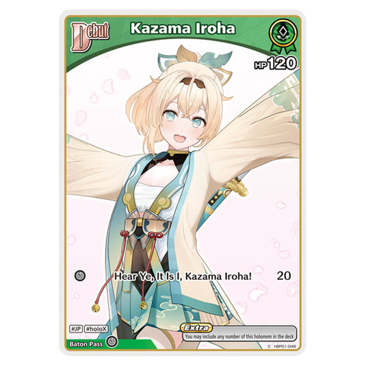 Kazama Iroha is a holomem Card From the Hololive Official Card Game Set Ayakashi Vermilion hBP06-hBP01-048
