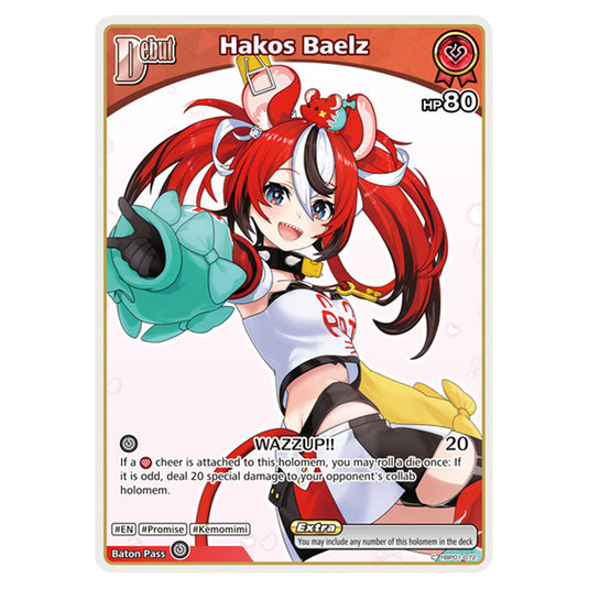 Hakos Baelz is a holomem Card From the Hololive Official Card Game Set Ayakashi Vermilion hBP06-hBP01-072