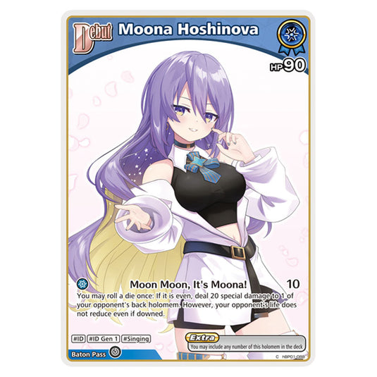 Moona Hoshinova is a holomem Card From the Hololive Official Card Game Set Ayakashi Vermilion hBP06-hBP01-088