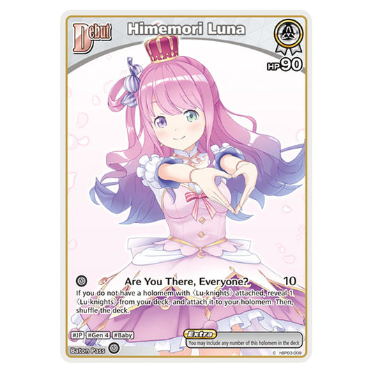 Himemori Luna is a holomem Card From the Hololive Official Card Game Set Ayakashi Vermilion hBP06-hBP03-009