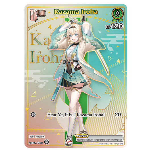 Kazama Iroha is a holomem Card From the Hololive Official Card Game Set Ayakashi Vermilion hBP06-hBP01-048a