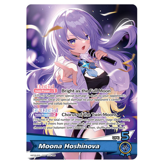 Moona Hoshinova is a Oshi Card From the Hololive Official Card Game Set Ayakashi Vermilion hBP06-006