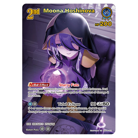 Moona Hoshinova is a holomem Card From the Hololive Official Card Game Set Ayakashi Vermilion hBP06-053b