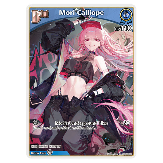 Mori Calliope is a holomem Card From the Hololive Official Card Game Set Ayakashi Vermilion hBP06-057a