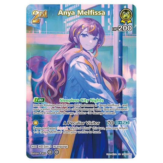 Anya Melfissa is a holomem Card From the Hololive Official Card Game Set Ayakashi Vermilion hBP06-082a