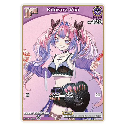 Kikirara Vivi is a holomem Card From the Hololive Official Card Game Set Ayakashi Vermilion hSD10-007