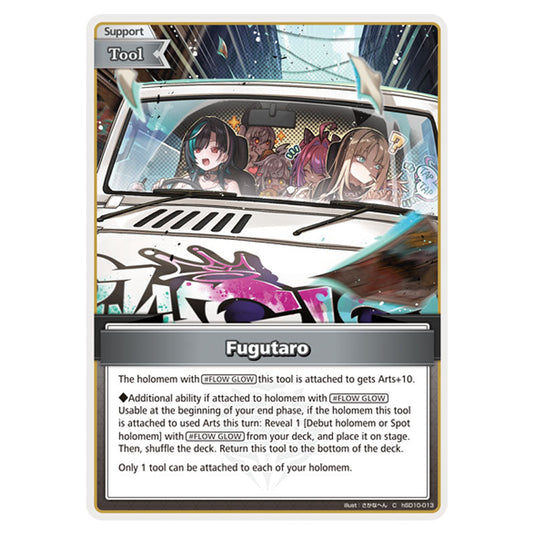 Fugutaro is a Support,Tool Card From the Hololive Official Card Game Set Ayakashi Vermilion hSD10-013