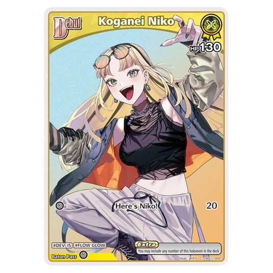 Koganei Niko is a holomem Card From the Hololive Official Card Game Set Ayakashi Vermilion hSD11-002