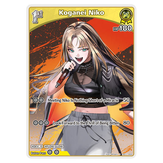 Koganei Niko is a holomem Card From the Hololive Official Card Game Set Ayakashi Vermilion hSD11-003