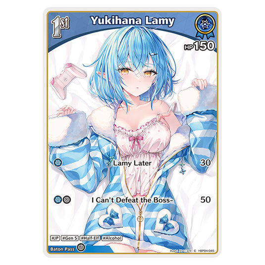 Yukihana Lamy is a holomem Card From the Hololive Official Card Game Set Curious Universe hBP04-045
