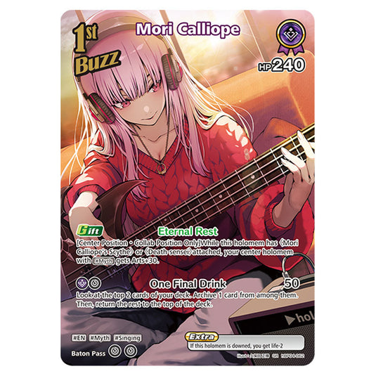 Mori Calliope is a Buzz holomem Card From the Hololive Official Card Game Set Curious Universe hBP04-062a
