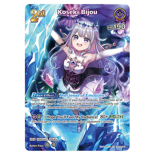 Koseki Bijou is a holomem Card From the Hololive Official Card Game Set Curious Universe hBP04-066b