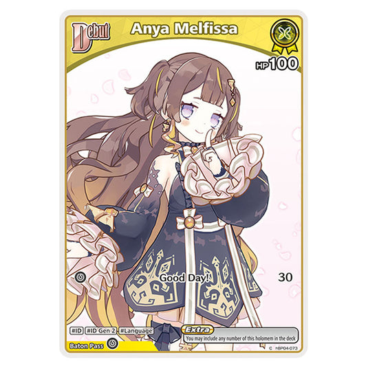 Anya Melfissa is a holomem Card From the Hololive Official Card Game Set Curious Universe hBP04-073