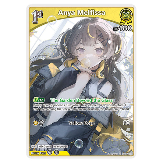 Anya Melfissa is a holomem Card From the Hololive Official Card Game Set Curious Universe hBP04-077