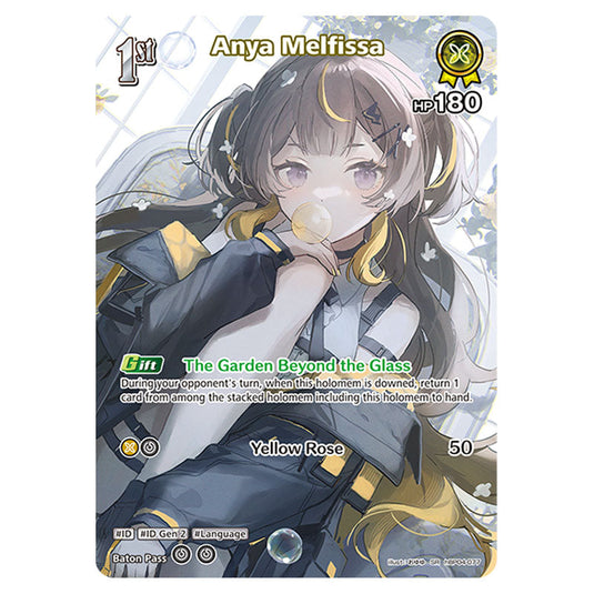 Anya Melfissa is a holomem Card From the Hololive Official Card Game Set Curious Universe hBP04-077a
