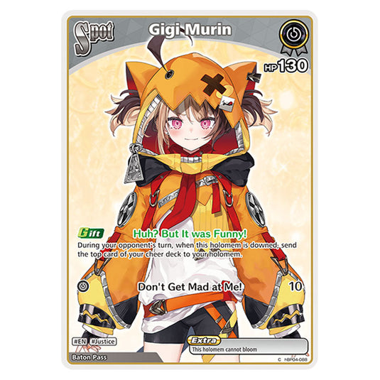 Gigi Murin is a holomem Card From the Hololive Official Card Game Set Curious Universe hBP04-088