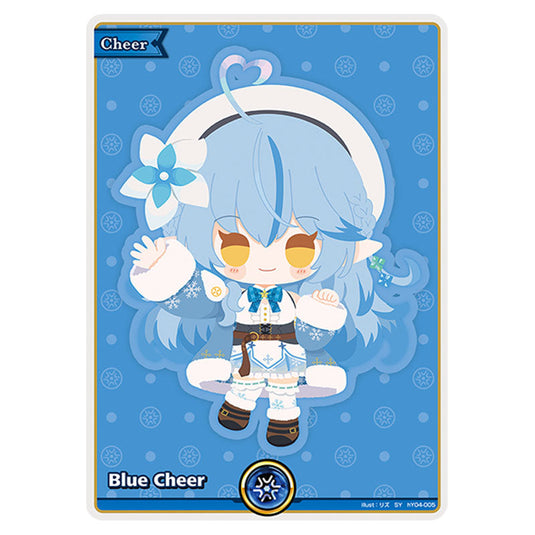 Blue Cheer is a Cheer Card From the Hololive Official Card Game Set Curious Universe hY04-005a
