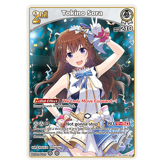 Tokino Sora is a holomem Card From the Hololive Official Card Game Set Blooming Radiance hBP01-023-RR