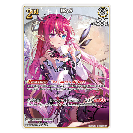 IRyS is a holomem Card From the Hololive Official Card Game Set Blooming Radiance hBP01-031-R