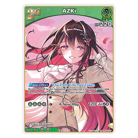 AZKi is a holomem Card From the Hololive Official Card Game Set Blooming Radiance hBP01-047-RR