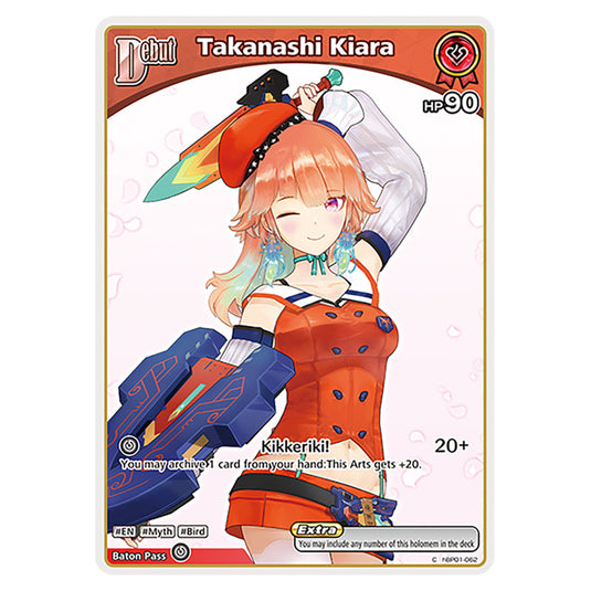 Takanashi Kiara is a holomem Card From the Hololive Official Card Game Set Blooming Radiance hBP01-062-C