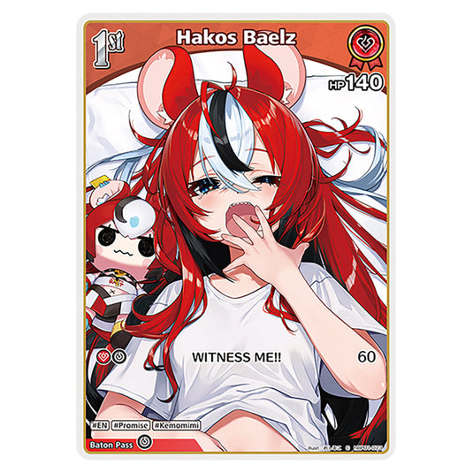 Hakos Baelz is a holomem Card From the Hololive Official Card Game Set Blooming Radiance hBP01-073-C