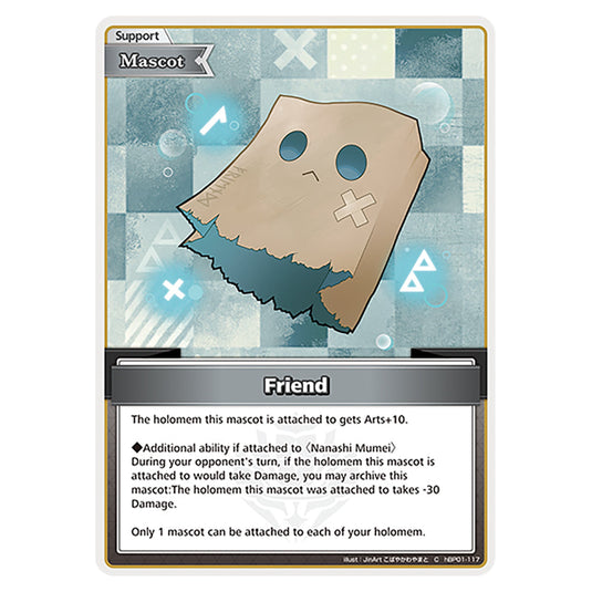 Friend is a Support,Mascot Card From the Hololive Official Card Game Set Blooming Radiance hBP01-117-C
