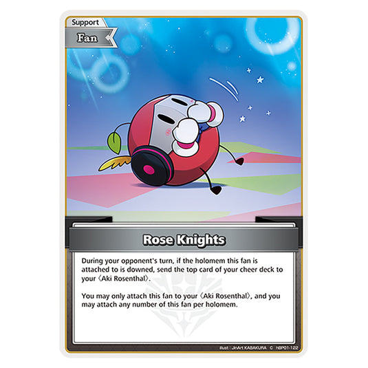 Rose Knights is a Support,Fan Card From the Hololive Official Card Game Set Blooming Radiance hBP01-122-C
