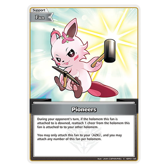 Pioneers is a Support,Fan Card From the Hololive Official Card Game Set Blooming Radiance hBP01-124-C