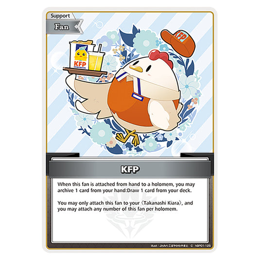 KFP is a Support,Fan Card From the Hololive Official Card Game Set Blooming Radiance hBP01-125-C