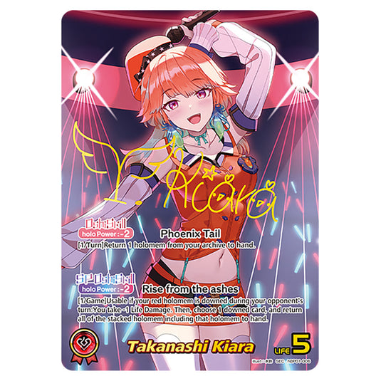 Takanashi Kiara is a Oshi Card From the Hololive Official Card Game Set Blooming Radiance hBP01-006-SEC