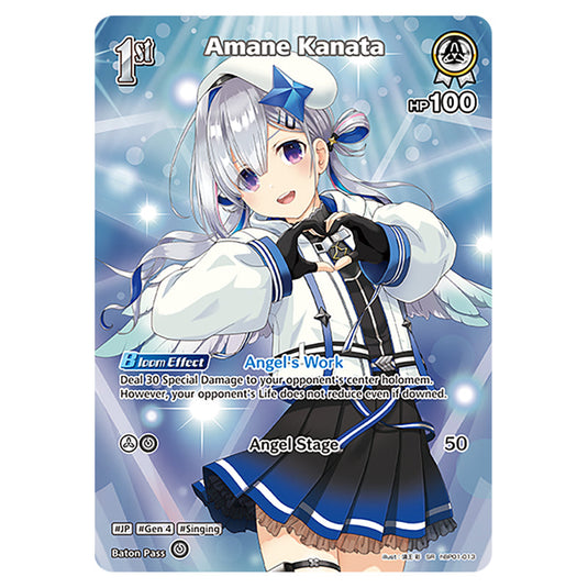 Amane Kanata is a holomem Card From the Hololive Official Card Game Set Blooming Radiance hBP01-013-SR