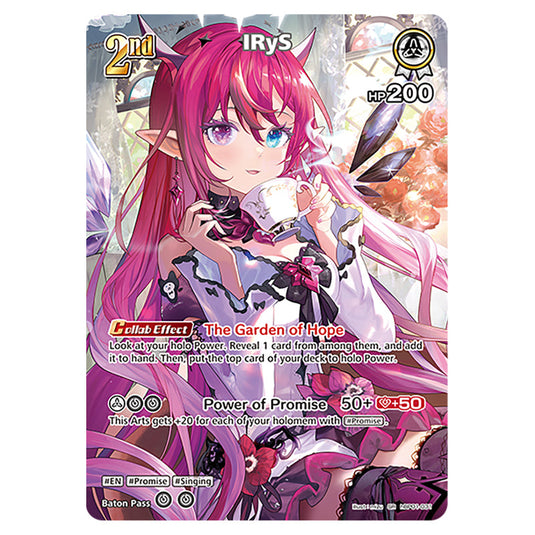 IRyS is a holomem Card From the Hololive Official Card Game Set Blooming Radiance hBP01-031-SR