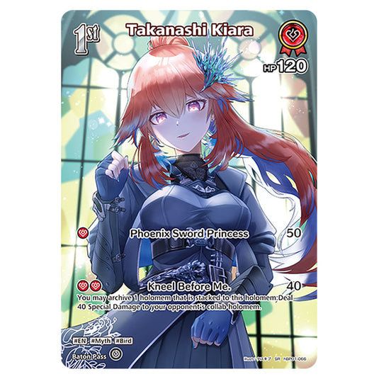 Takanashi Kiara is a holomem Card From the Hololive Official Card Game Set Blooming Radiance hBP01-066-SR