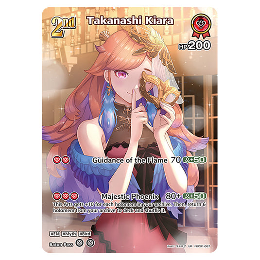 Takanashi Kiara is a holomem Card From the Hololive Official Card Game Set Blooming Radiance hBP01-067-UR