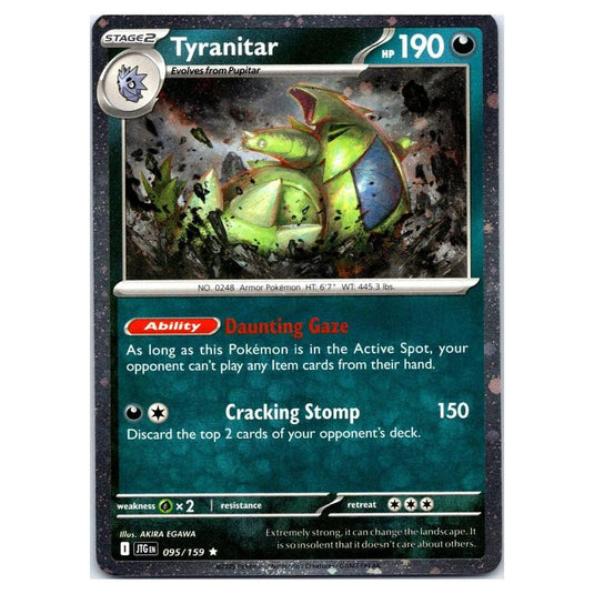 Pokemon - Scarlet & Violet - Journey Together - Tyranitar - 095/159 (Cosmo Holo)