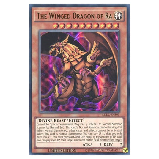 Yu-Gi-Oh! - Legendary Decks II - The Winged Dragon of Ra (Ultra Rare) LDK2-ENS03