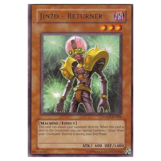 Jinzo - Returner LODT-EN006 card from the Yu-Gi-Oh! set Light of Destruction