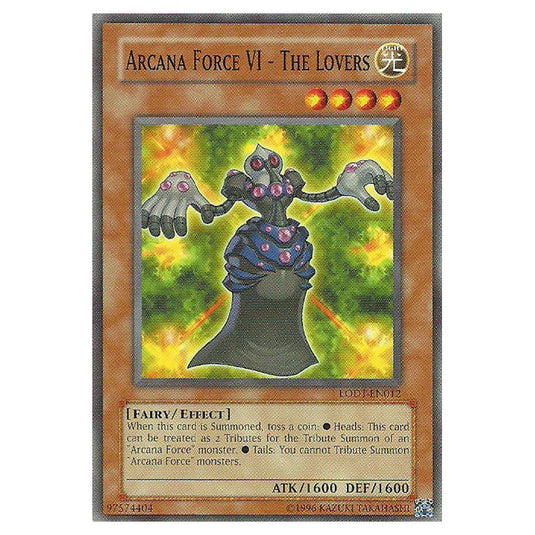 Arcana Force VI - The Lovers LODT-EN012 card from the Yu-Gi-Oh! set Light of Destruction