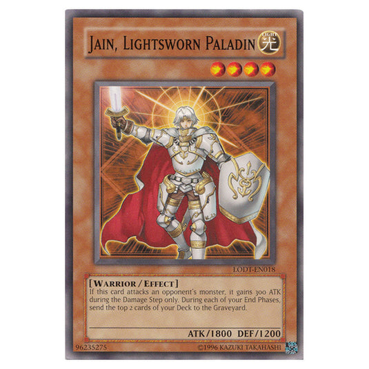 Jain, Lightsworn Paladin LODT-EN018 card from the Yu-Gi-Oh! set Light of Destruction