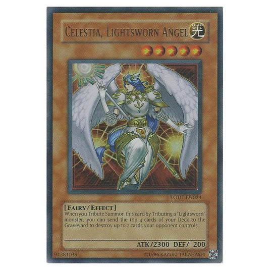 Celestia, Lightsworn Angel LODT-EN024 card from the Yu-Gi-Oh! set Light of Destruction