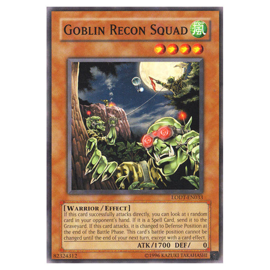 Goblin Recon Squad LODT-EN033 card from the Yu-Gi-Oh! set Light of Destruction