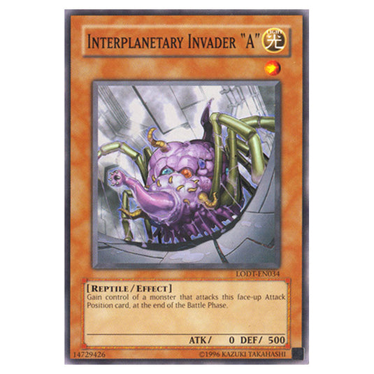 Interplanetary Invader A LODT-EN034 card from the Yu-Gi-Oh! set Light of Destruction