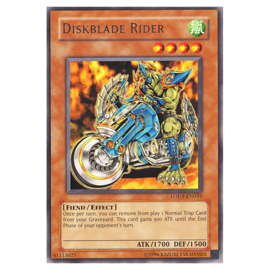 Diskblade Rider LODT-EN035 card from the Yu-Gi-Oh! set Light of Destruction