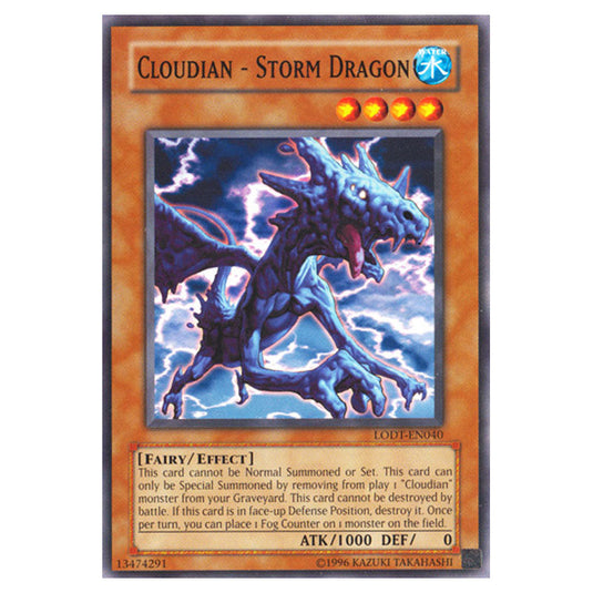 Cloudian - Storm Dragon LODT-EN040 card from the Yu-Gi-Oh! set Light of Destruction