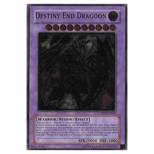 Destiny End Dragoon LODT-EN042a card from the Yu-Gi-Oh! set Light of Destruction