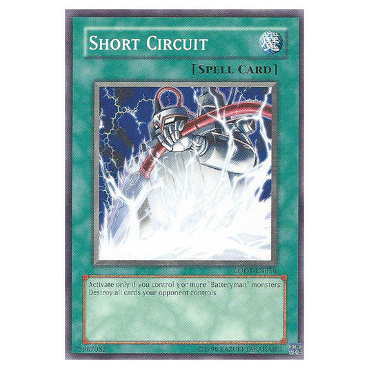 Short Circuit LODT-EN056 card from the Yu-Gi-Oh! set Light of Destruction