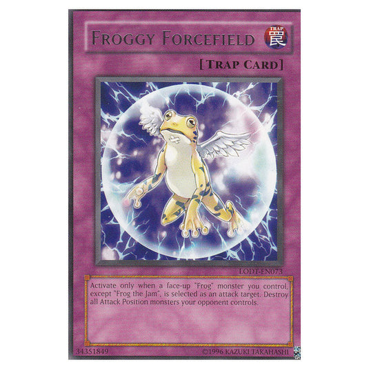 Froggy Forcefield LODT-EN073 card from the Yu-Gi-Oh! set Light of Destruction